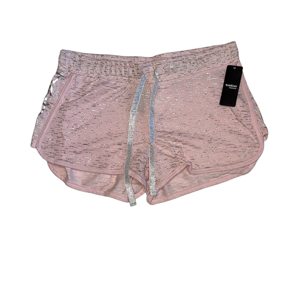 Bebe sleepwear pink shorts size medium y2k